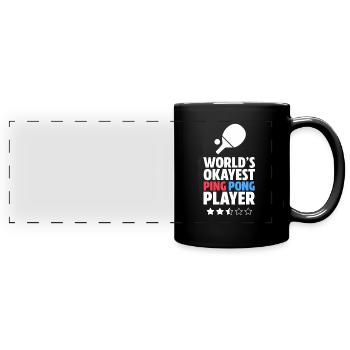 Ping Pong Ping Pong Cadeau - Mug panoramique uni - noir - Devant