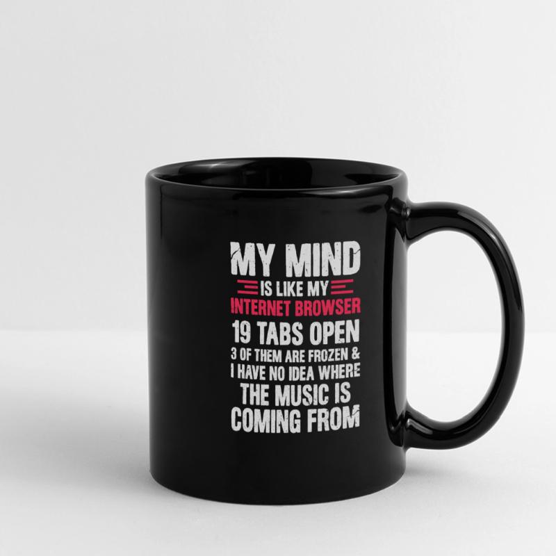 Internet thought programmer nerd gift Full Colour Panoramic Mug