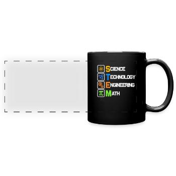 science - Full Colour Panoramic Mug - black - Front