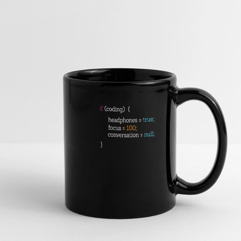 Coder programmer code nerd computer science gift Full Colour Panoramic Mug