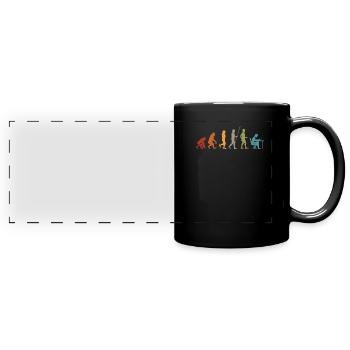 Programmation informatique programmeur évolution - Mug panoramique uni - noir - Devant