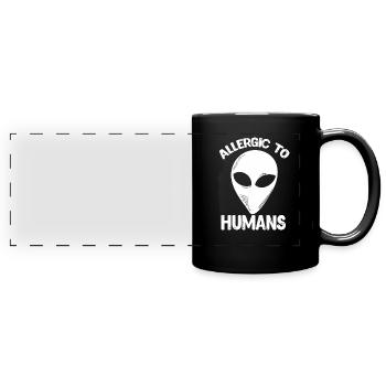 Alien - Panorama-Tasse farbig - Schwarz - Vorne
