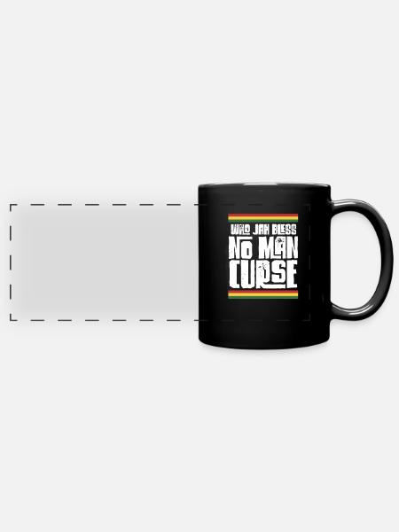 Rasta - Panorama-Tasse farbig - Schwarz