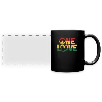 Rasta - Full Colour Panoramic Mug - black - Front