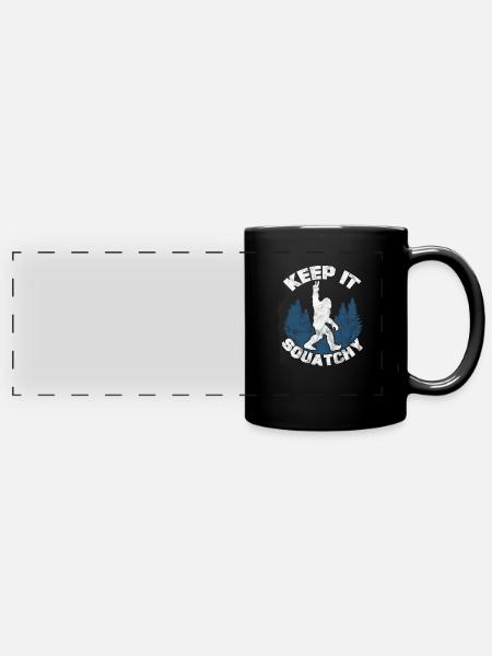 Bigfoot - Panorama-Tasse farbig - Schwarz
