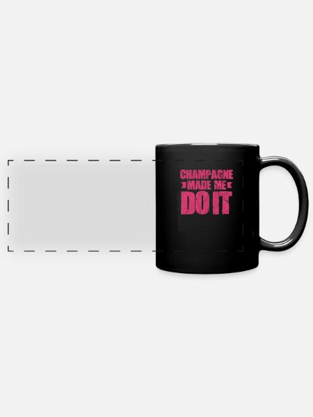 blockedTitle - Panorama-Tasse farbig - Schwarz