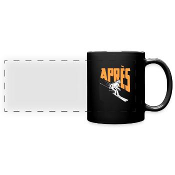 Apres Ski - Full Colour Panoramic Mug - black - Front