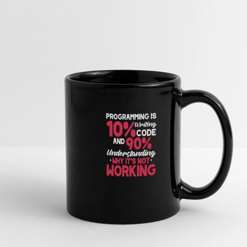 Softwareentwickler Programmierer Software Panorama-Tasse farbig