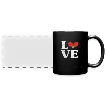 Ping-Pong Table Tennis - Mug panoramique uni - noir - Devant