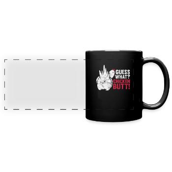Chicken - Full Colour Panoramic Mug - black - Front