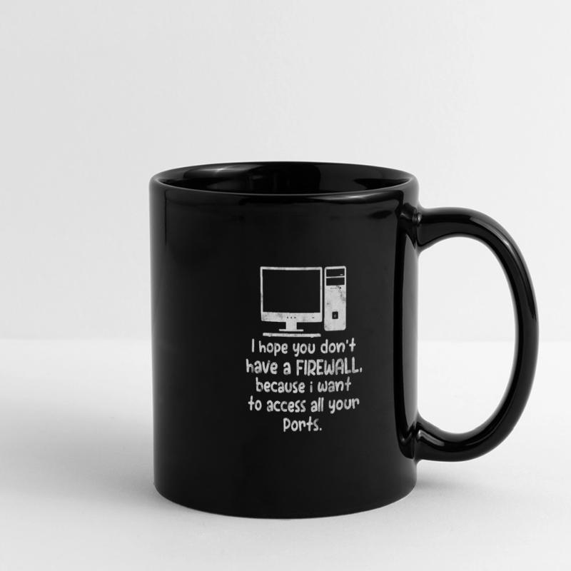 Computer Nerd PC Programmierer Informatik Geschenk Panorama-Tasse farbig