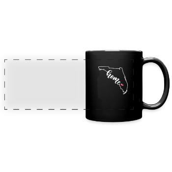 Floride - Mug panoramique uni - noir - Devant