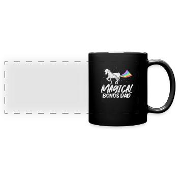 Father - Full Colour Panoramic Mug - black - Front