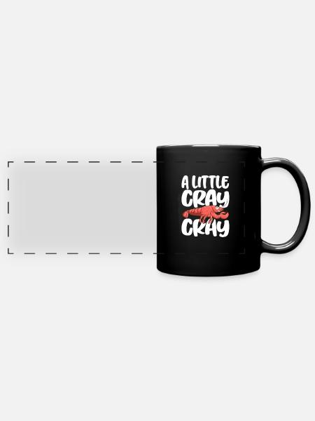 Languste - Panorama-Tasse farbig - Schwarz