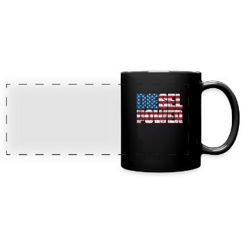 Diesel Amerika - Panorama-Tasse farbig - Schwarz - Vorne