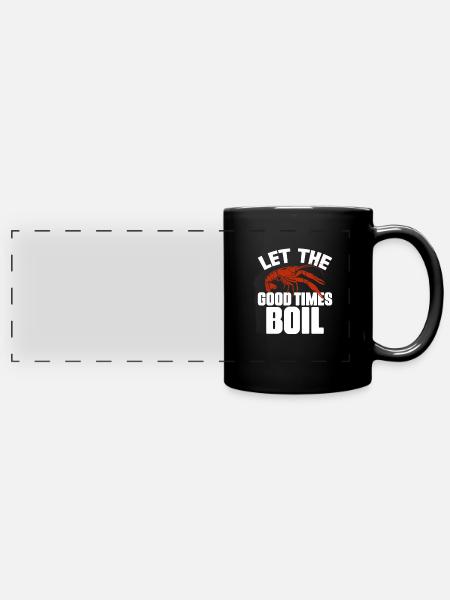 Languste - Panorama-Tasse farbig - Schwarz