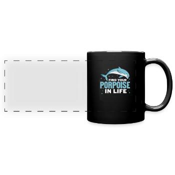 Marine biology - Full Colour Panoramic Mug - black - Front