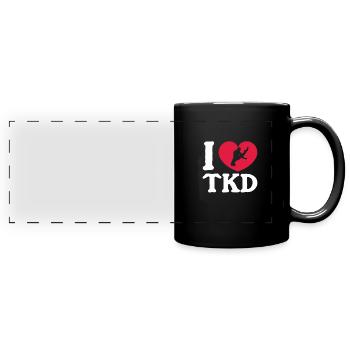 Taekwondo Tae Kwon Do Martial Arts Gift - Full Colour Panoramic Mug - black - Front