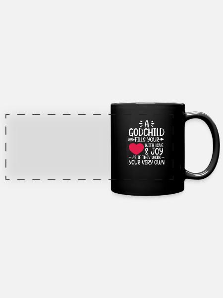 Patin - Panorama-Tasse farbig - Schwarz
