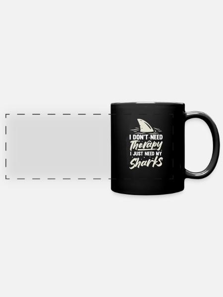 Meeresbiologie - Panorama-Tasse farbig - Schwarz