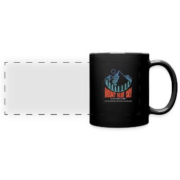 Mount Blue Sky - Full Colour Panoramic Mug - black - Front
