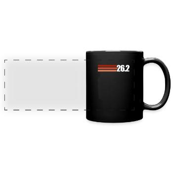 Courir - Mug panoramique uni - noir - Devant