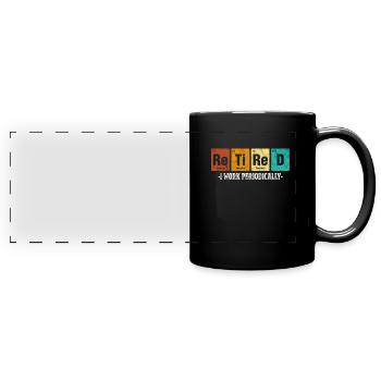 Retirement - Full Colour Panoramic Mug - black - Front