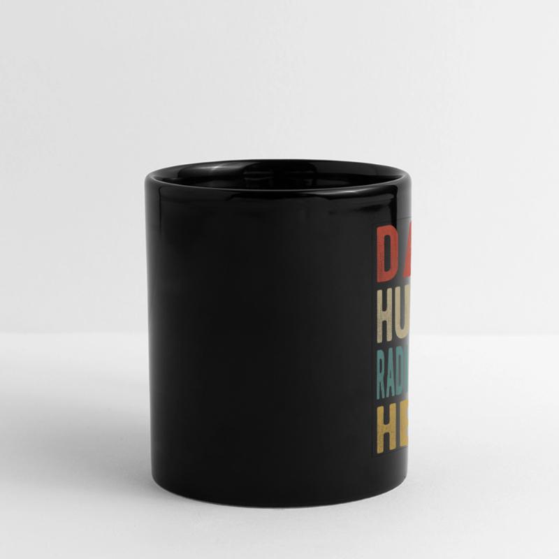 Radiomoderator Papa Ehemann Held Panorama-Tasse farbig