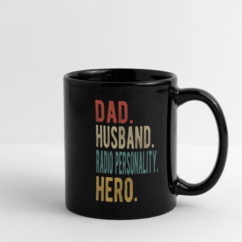 Radiomoderator Papa Ehemann Held Panorama-Tasse farbig