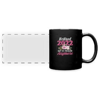 Retirement - Full Colour Panoramic Mug - black - Front