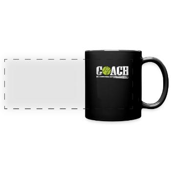 Entraîneur de softball - Mug panoramique uni - noir - Devant
