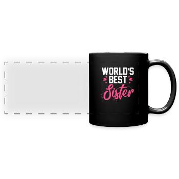 sister - Full Colour Panoramic Mug - black - Front