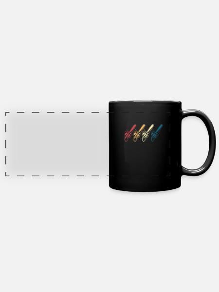 Baumpfleger - Panorama-Tasse farbig - Schwarz