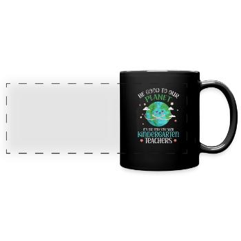 Kindergarten - Full Colour Panoramic Mug - black - Front
