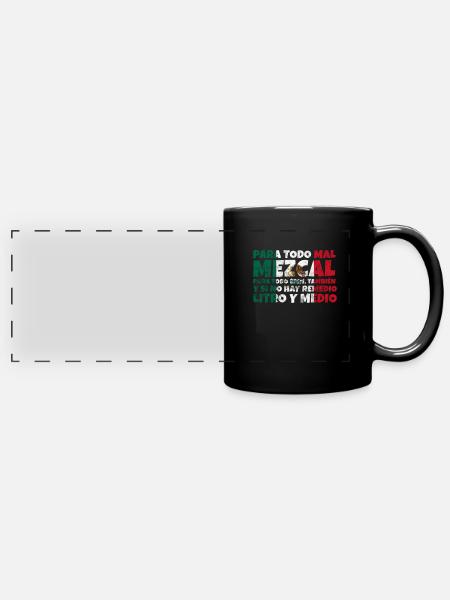 Mexiko - Panorama-Tasse farbig - Schwarz
