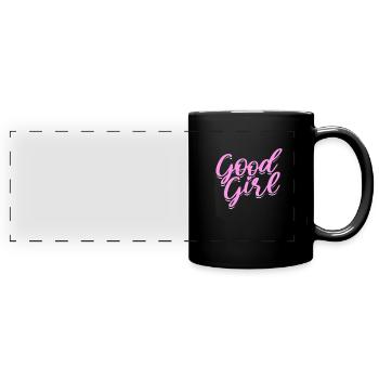Sadomaso BDSM Domina SM Sado Maso Geschenk - Panorama-Tasse farbig - Schwarz - Vorne
