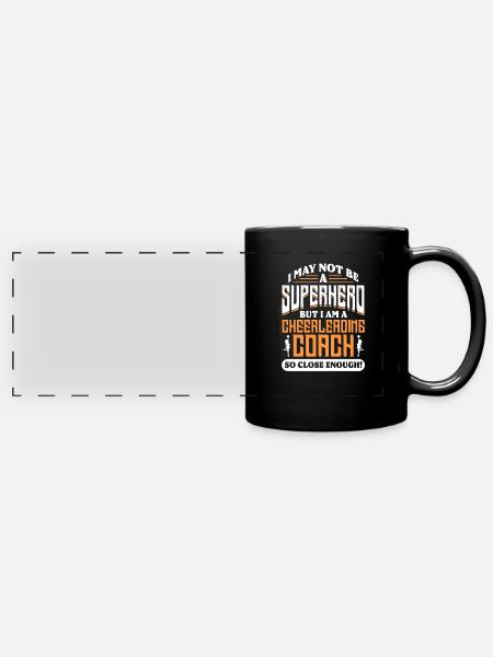 Cheerleader - Panorama-Tasse farbig - Schwarz