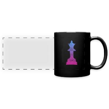 Chess - Full Colour Panoramic Mug - black - Front