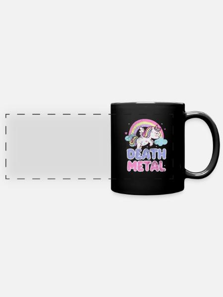 Death Metal - Panorama-Tasse farbig - Schwarz