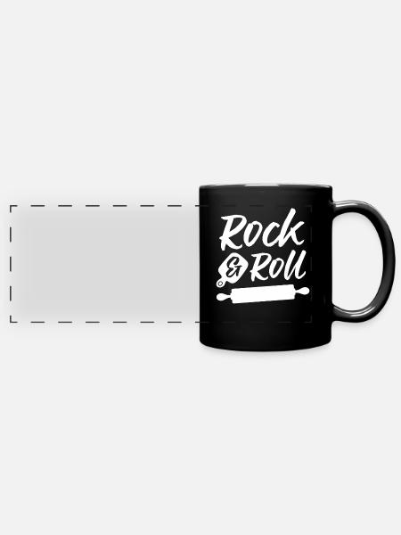 Bäcker Bäckerein Backwaren Backen Geschenk - Panorama-Tasse farbig - Schwarz