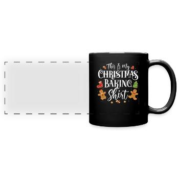 Bäcker - Panorama-Tasse farbig - Schwarz - Vorne
