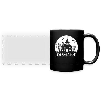 Immobilienmakler Immobilien Makler Geschenk - Panorama-Tasse farbig - Schwarz - Vorne