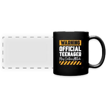 Teen Teen Teen Teens Teeny Gift - Full Colour Panoramic Mug - black - Front