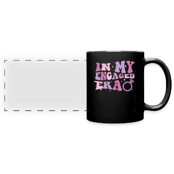 Junggesellin Jungesellinnenabschied Braut - Panorama-Tasse farbig - Schwarz - Vorne
