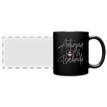 Antigua - Full Colour Panoramic Mug - black - Front