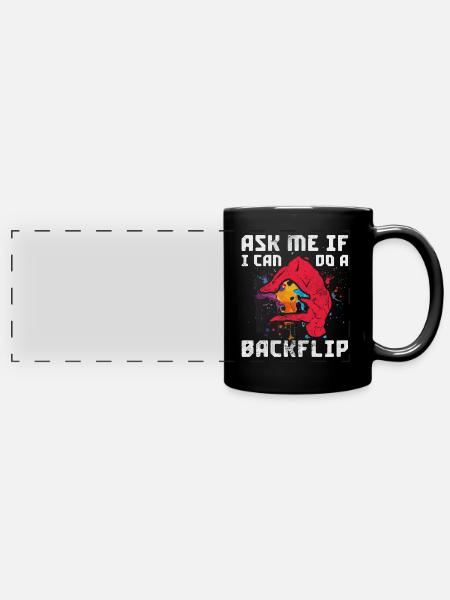 Backflip - Panorama-Tasse farbig - Schwarz