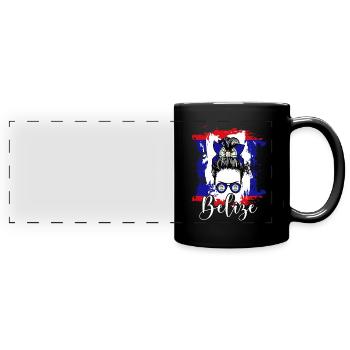 Belize Latino Belizean Belizean Maya Cadeau - Mug panoramique uni - noir - Devant