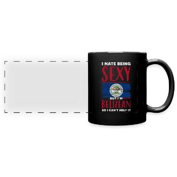 Belize - Panorama-Tasse farbig - Schwarz - Vorne