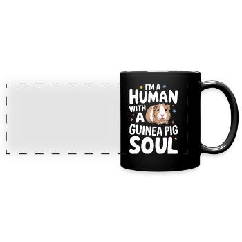 Guinea pig - Full Colour Panoramic Mug - black - Front