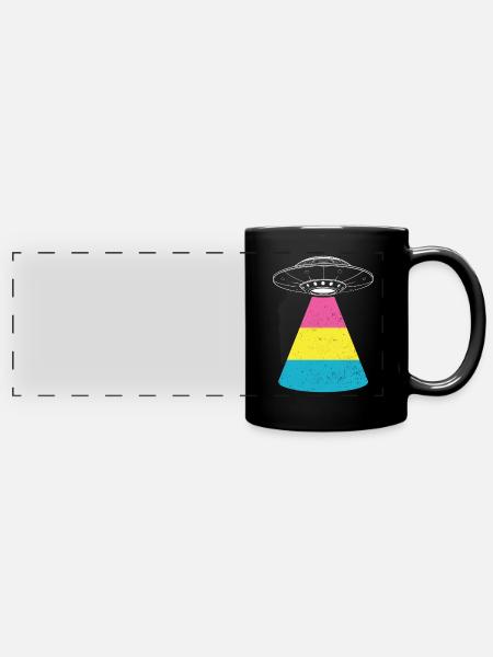 Alien - Panorama-Tasse farbig - Schwarz